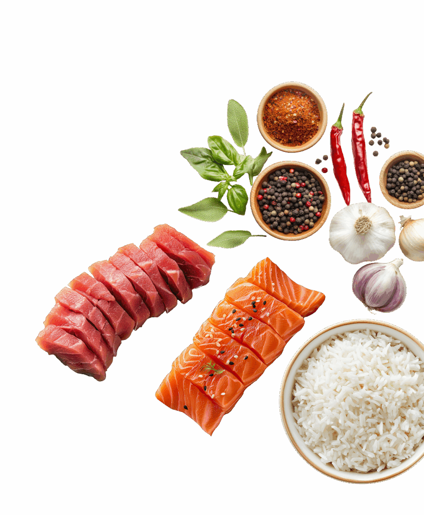 Différents ingrédient détouré